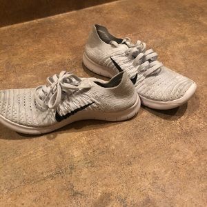 Nike free rn flyknit running shoes